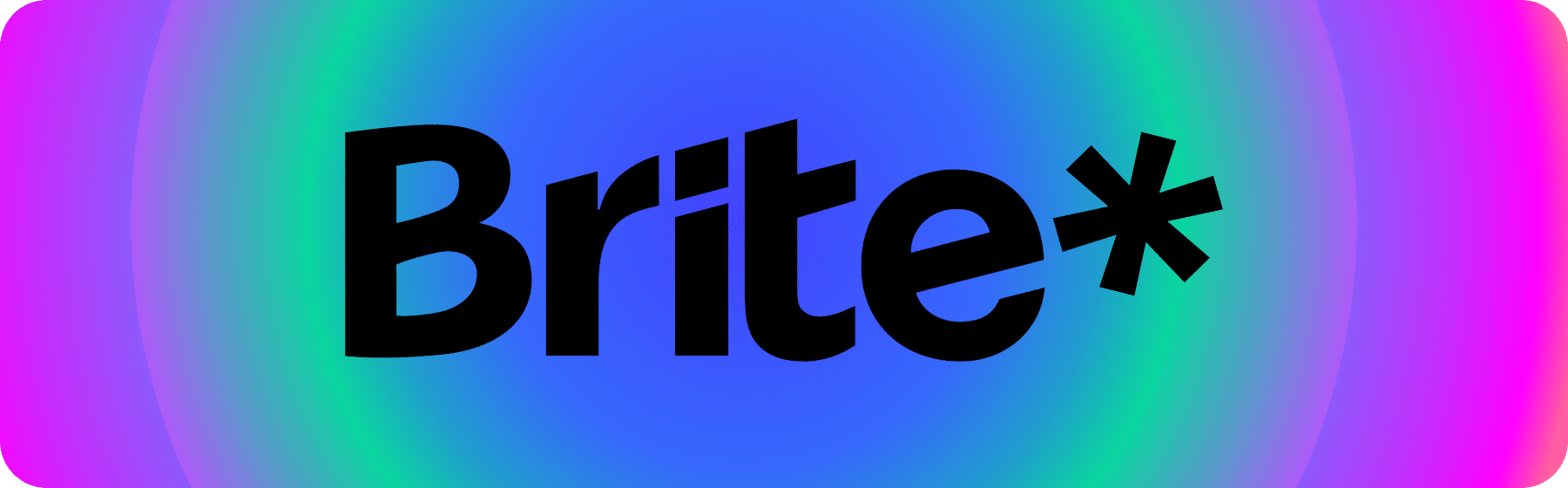 Brite logo voor betaling op blauwe achtergrond