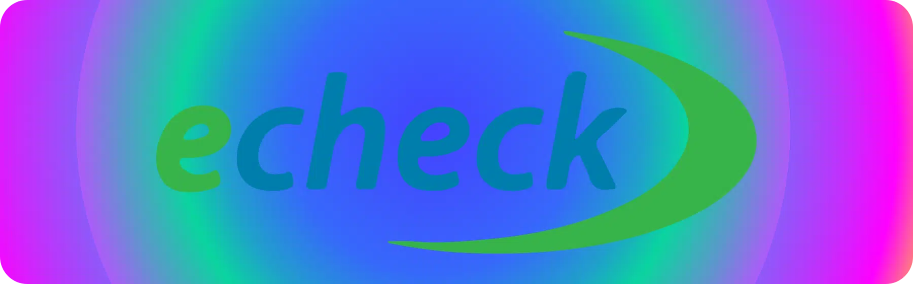 picture with echeck logo