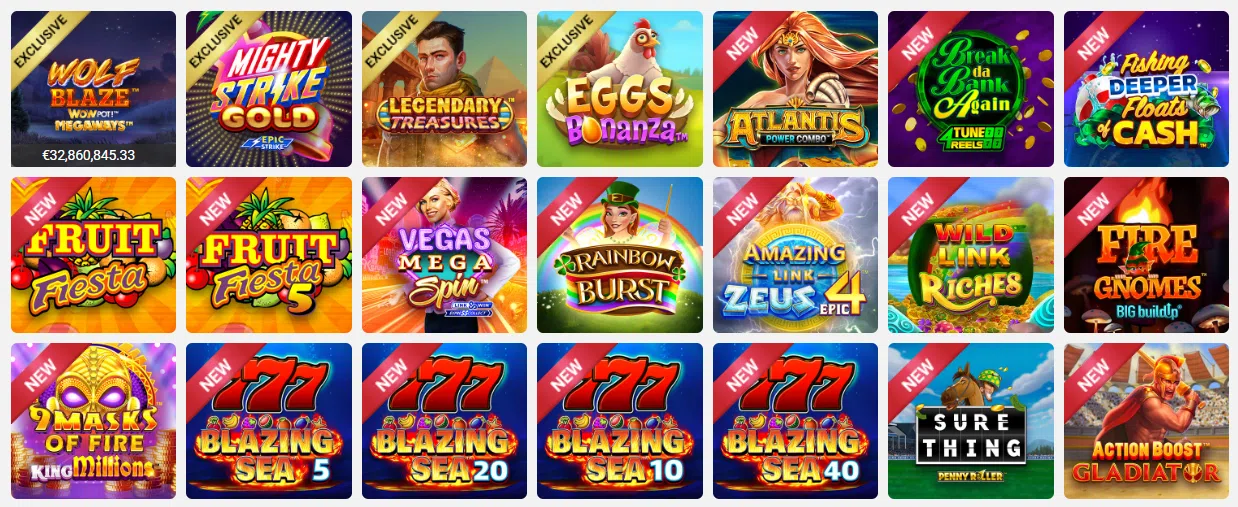 slot games from spin casino
