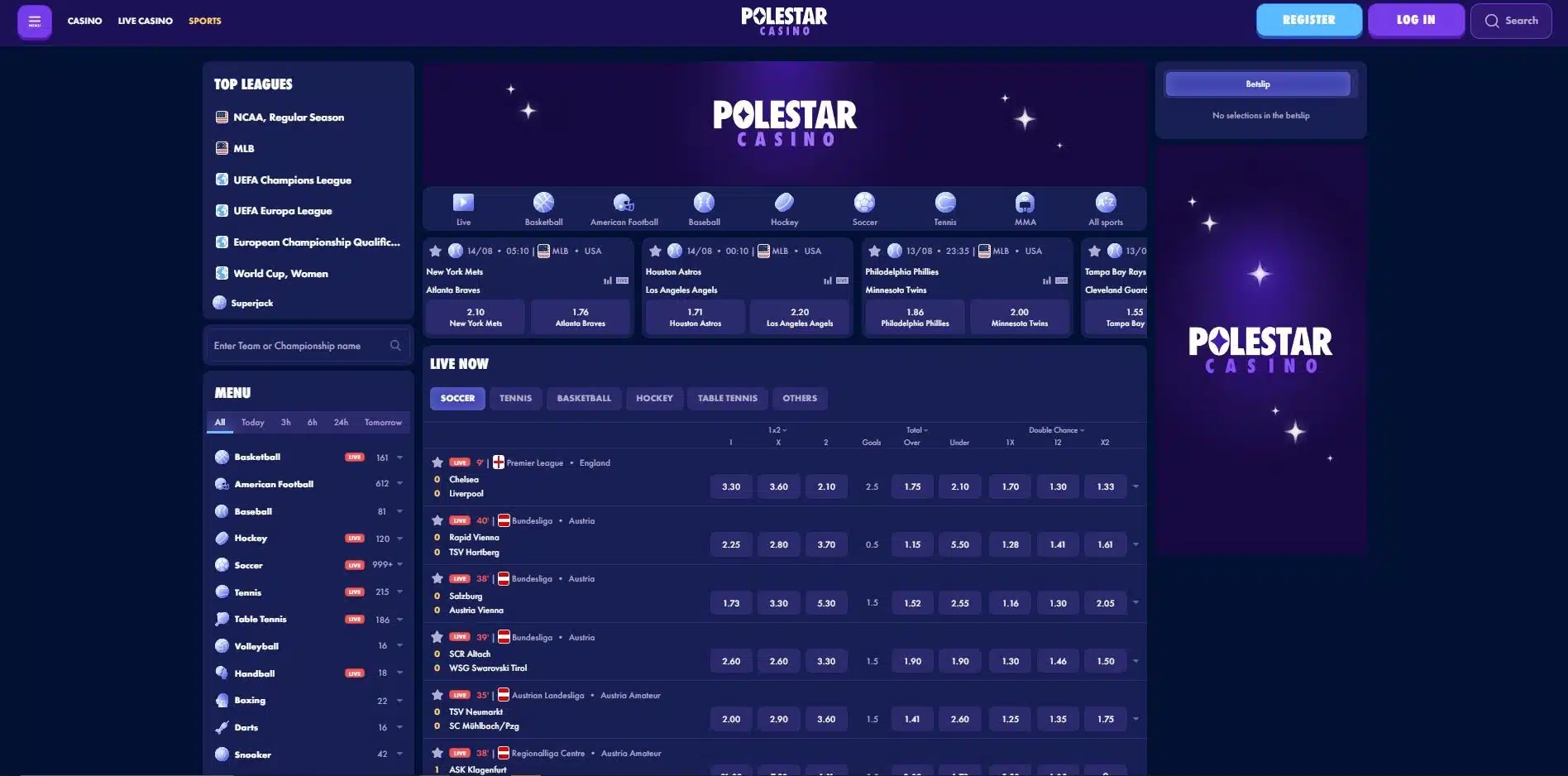 polestar sportsbook page